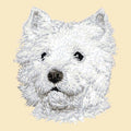 West Highland White Terrier Embroidered Tote