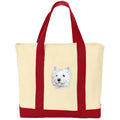 West Highland White Terrier Embroidered Tote