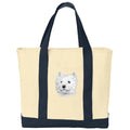 West Highland White Terrier Embroidered Tote