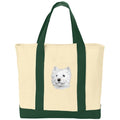West Highland White Terrier Embroidered Tote
