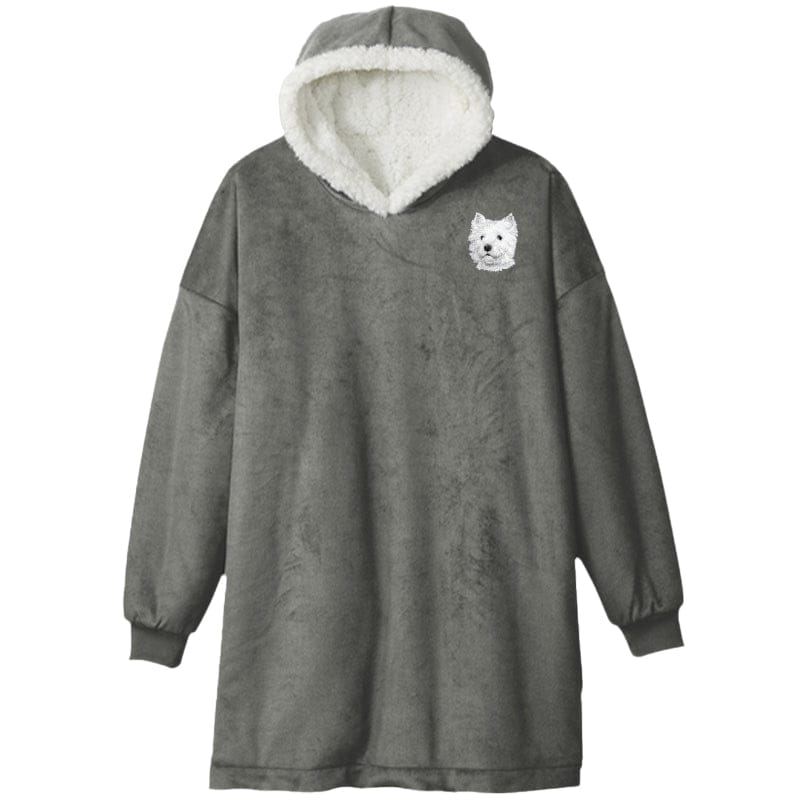 West Highland White Terrier Embroidered Wearable Blanket