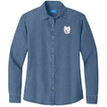 West Highland White Terrier Embroidered Women's Denim Shirt