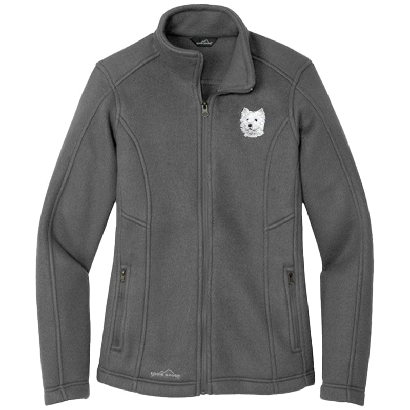 West Highland White Terrier Embroidered Women's Fleece Jacket