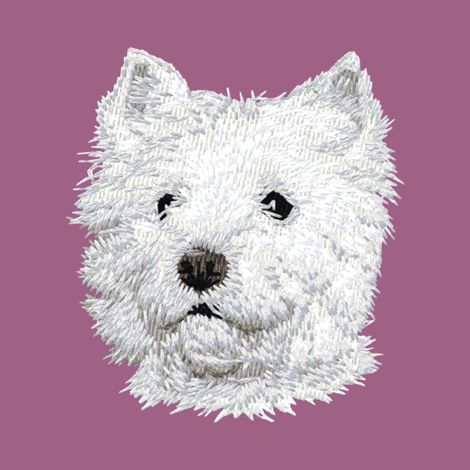 West Highland White Terrier Embroidered Classic Long Sleeve Shirt