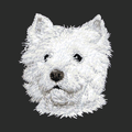 West Highland White Terrier Embroidered Classic Long Sleeve Shirt