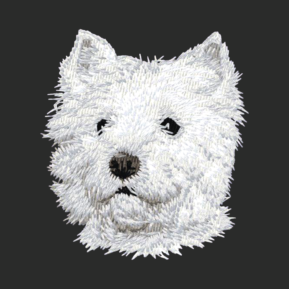 West Highland White Terrier Embroidered Classic Long Sleeve Shirt