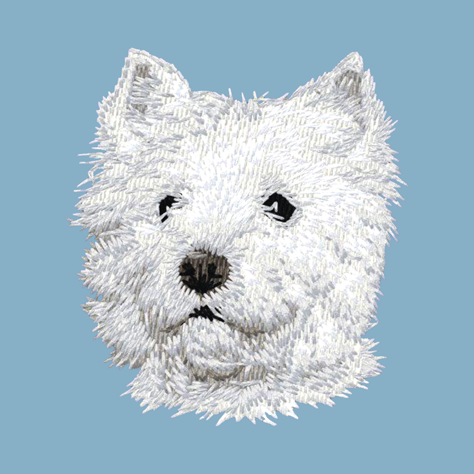 West Highland White Terrier Embroidered Classic Long Sleeve Shirt