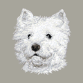 West Highland White Terrier Embroidered Classic Long Sleeve Shirt