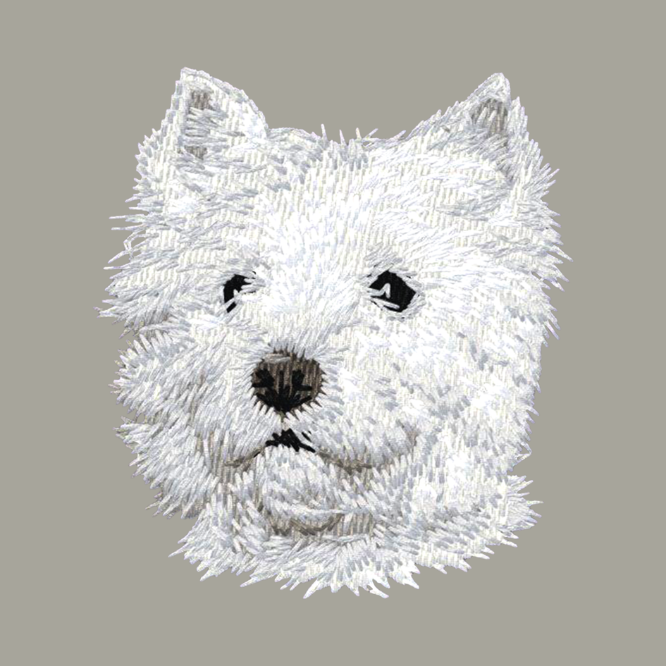 West Highland White Terrier Embroidered Classic Long Sleeve Shirt