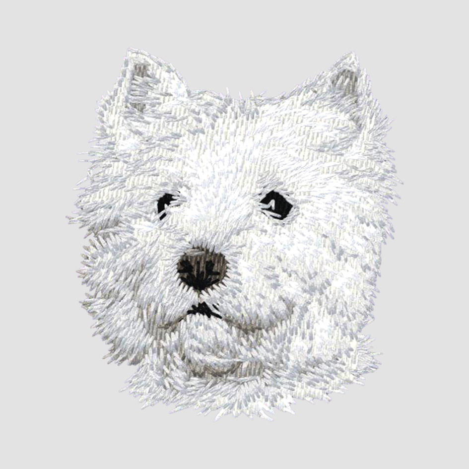 West Highland White Terrier Embroidered Classic Long Sleeve Shirt