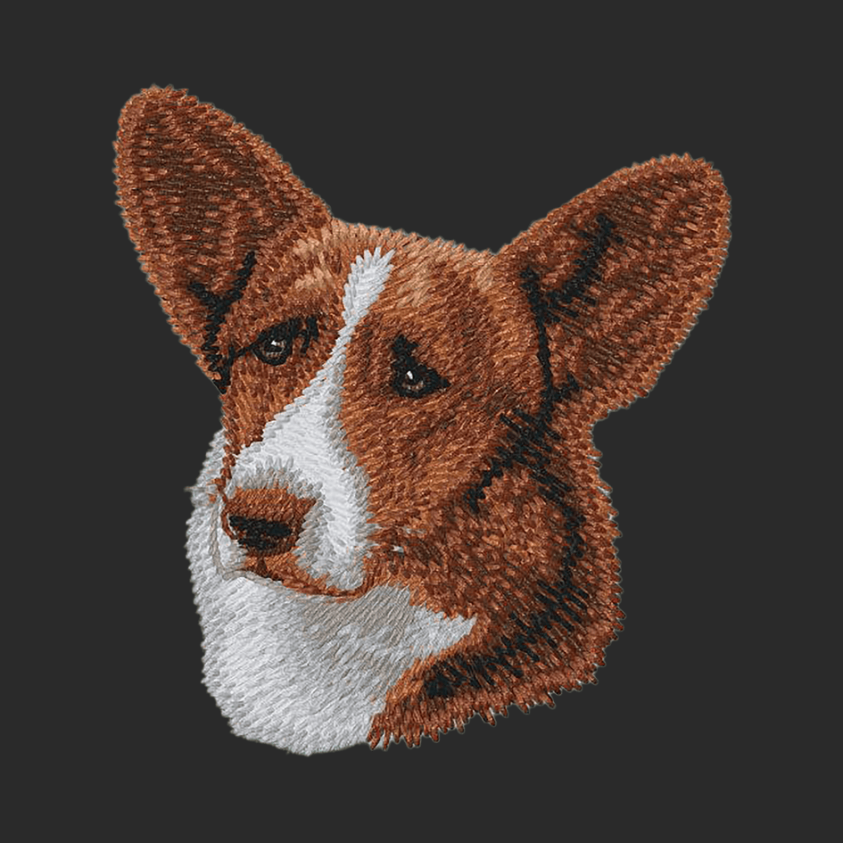 Cardigan Welsh Corgi Embroidered Wearable Blanket