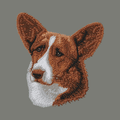 Cardigan Welsh Corgi Embroidered Wearable Blanket