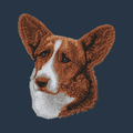 Cardigan Welsh Corgi Embroidered Wearable Blanket