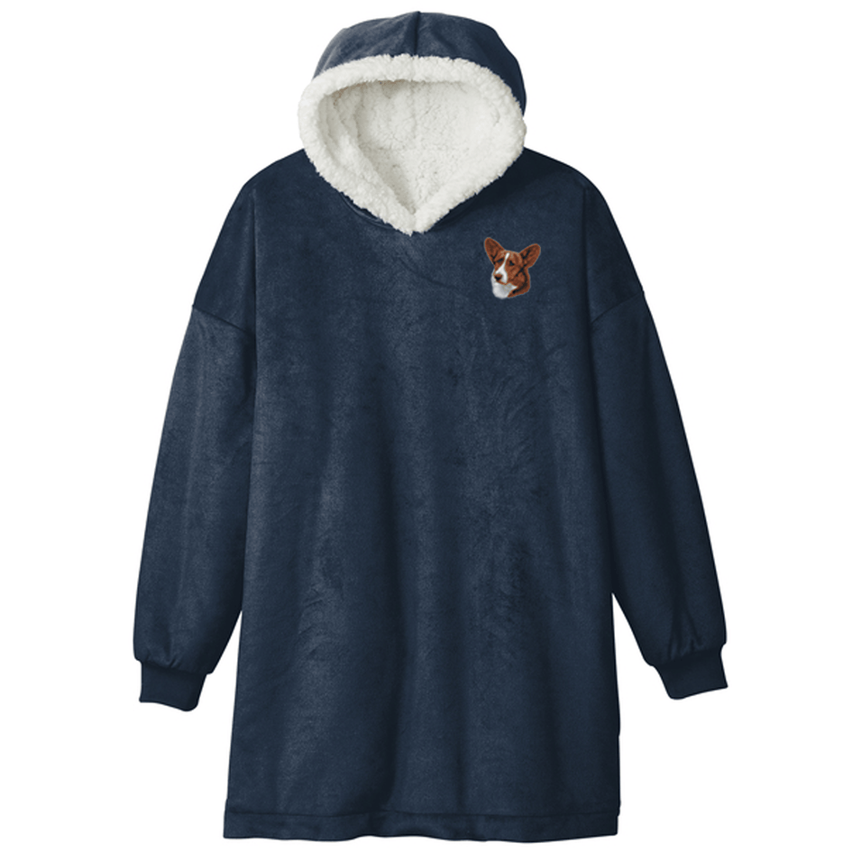 Cardigan Welsh Corgi Embroidered Wearable Blanket
