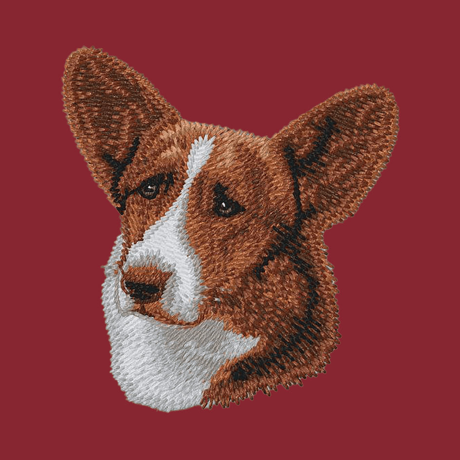 Cardigan Welsh Corgi Embroidered Wearable Blanket