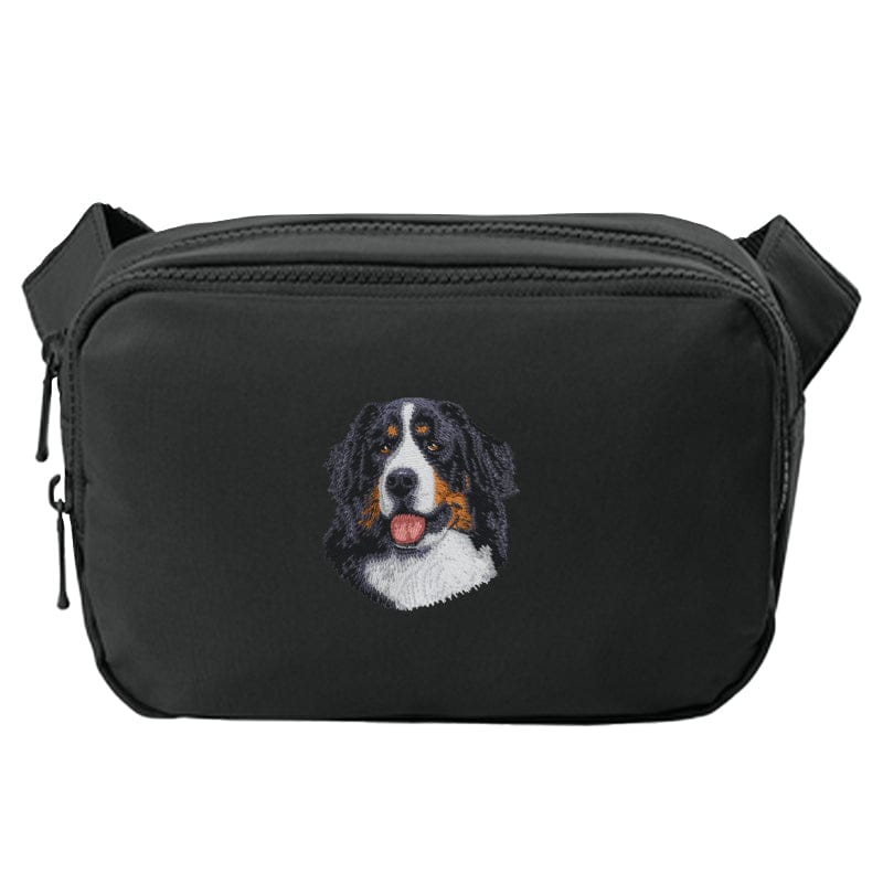 Bernese Mountain Dog Embroidered Crossbody Bag