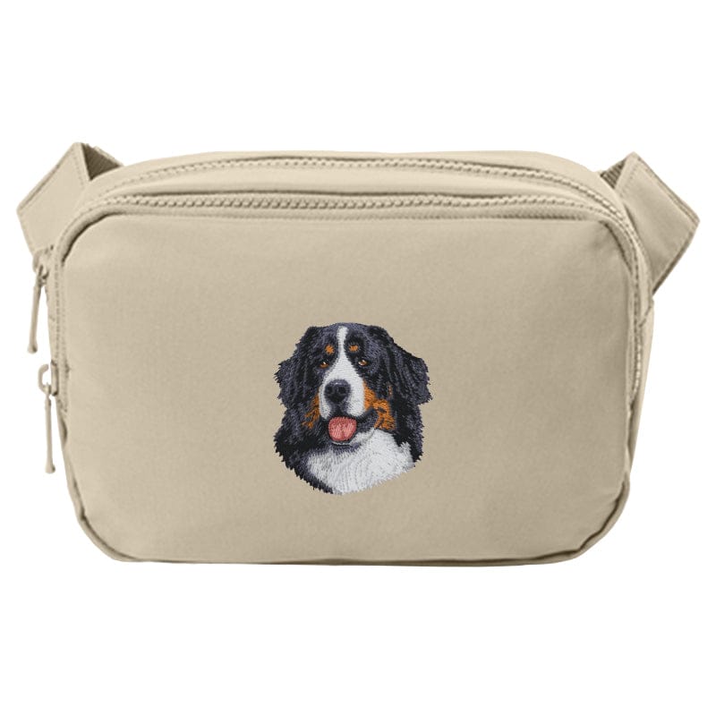 Bernese Mountain Dog Embroidered Crossbody Bag