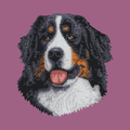 Bernese Mountain Dog Embroidered Classic Long Sleeve Shirt