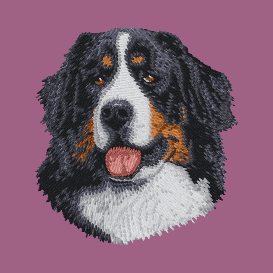 Bernese Mountain Dog Embroidered Classic Long Sleeve Shirt