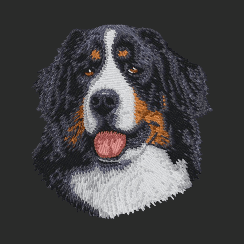 Bernese Mountain Dog Embroidered Classic Long Sleeve Shirt