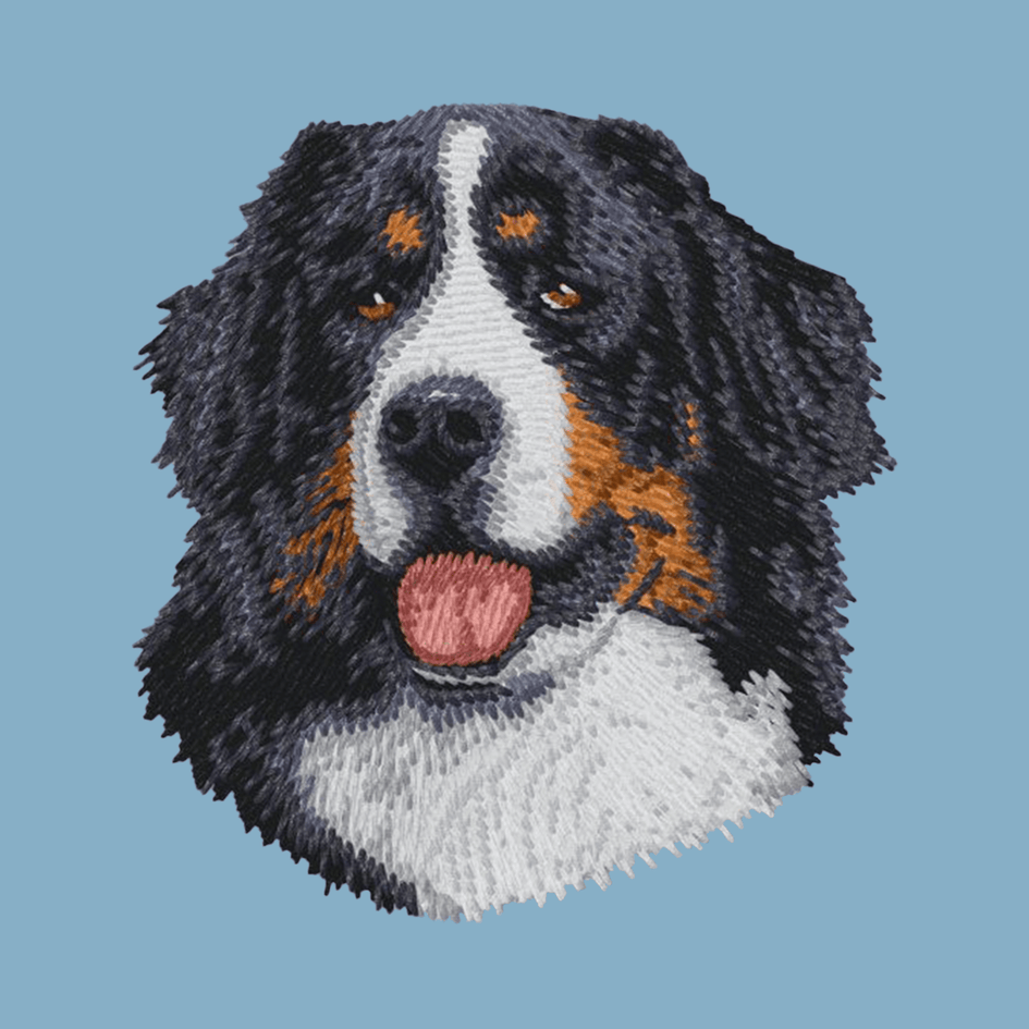 Bernese Mountain Dog Embroidered Classic Long Sleeve Shirt