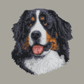 Bernese Mountain Dog Embroidered Classic Long Sleeve Shirt