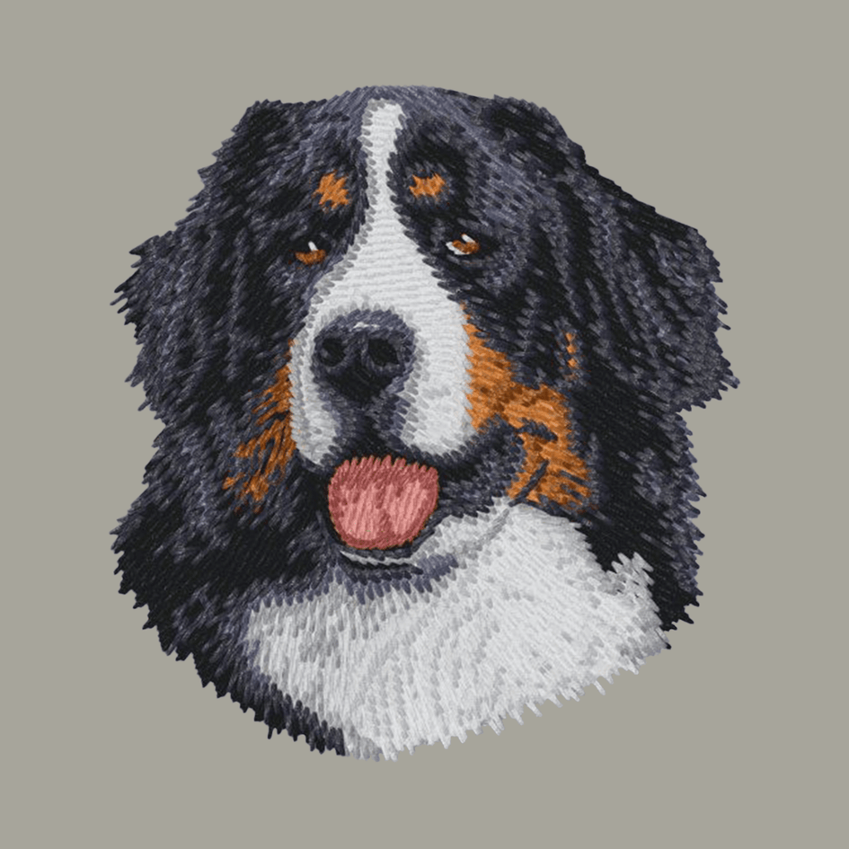 Bernese Mountain Dog Embroidered Classic Long Sleeve Shirt