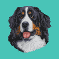 Bernese Mountain Dog Embroidered Baseball Cap