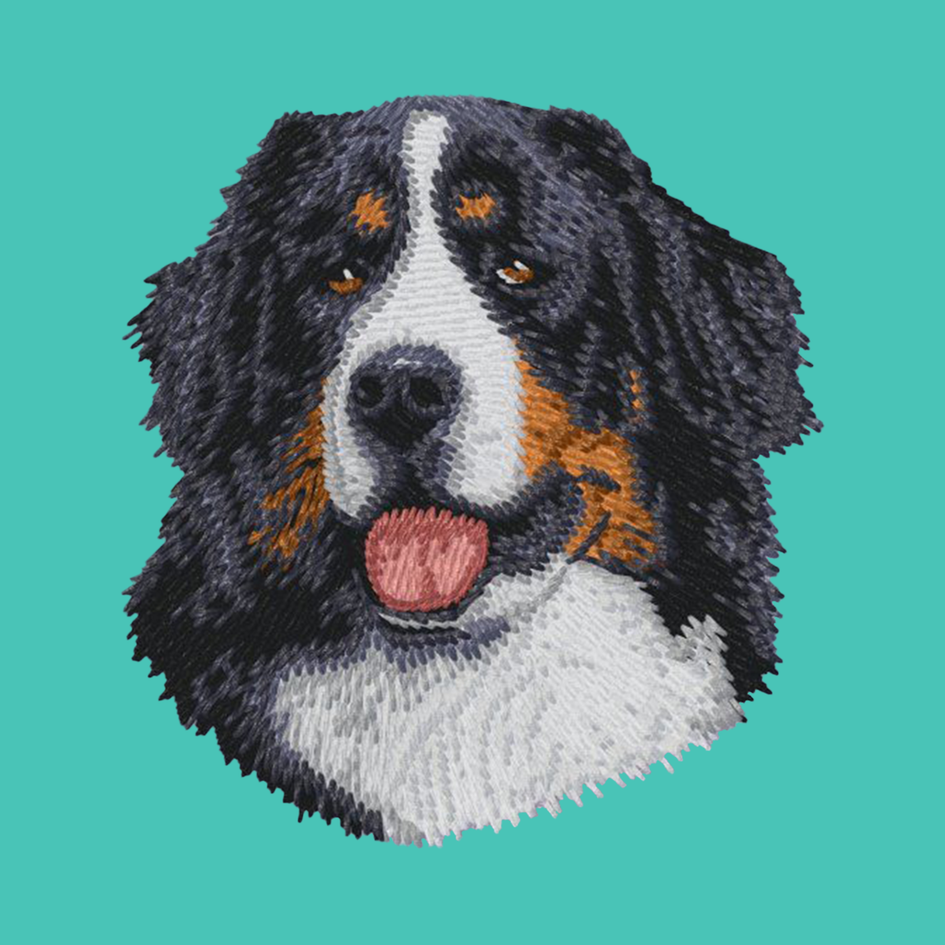 Bernese Mountain Dog Embroidered Baseball Cap