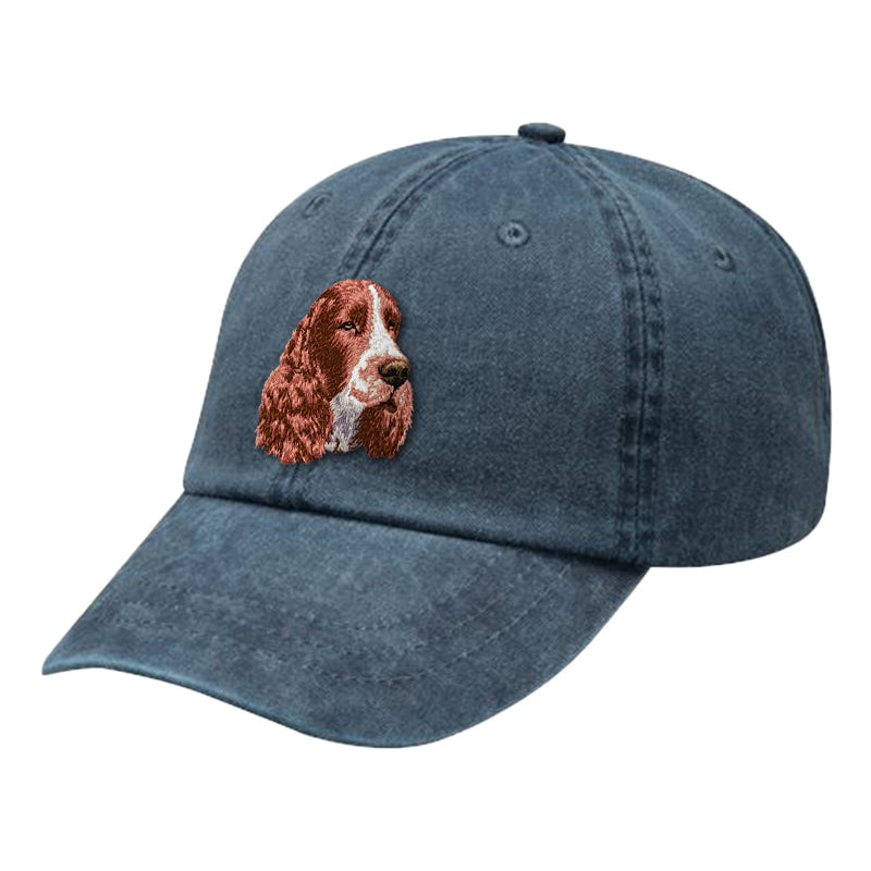 English Springer Spaniel Embroidered Baseball Cap