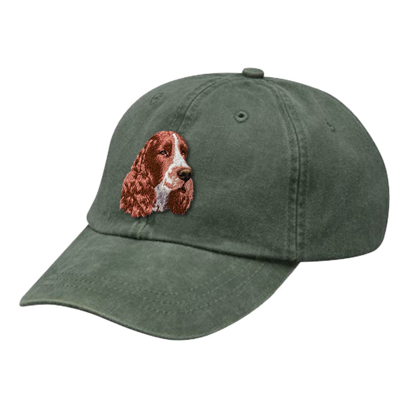 English Springer Spaniel Embroidered Baseball Cap