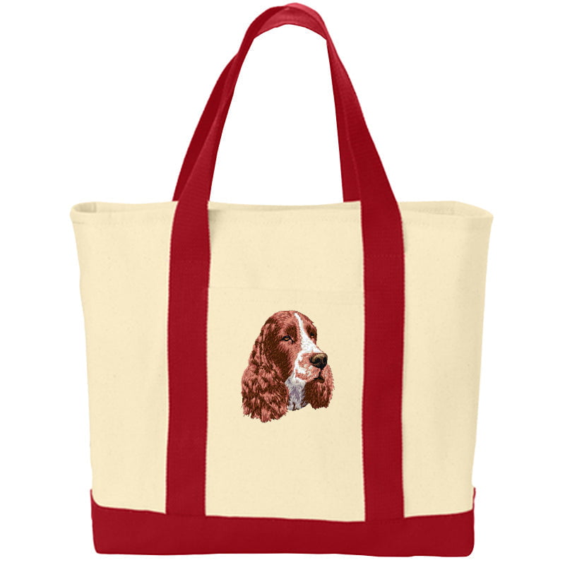 English Springer Spaniel Embroidered Tote