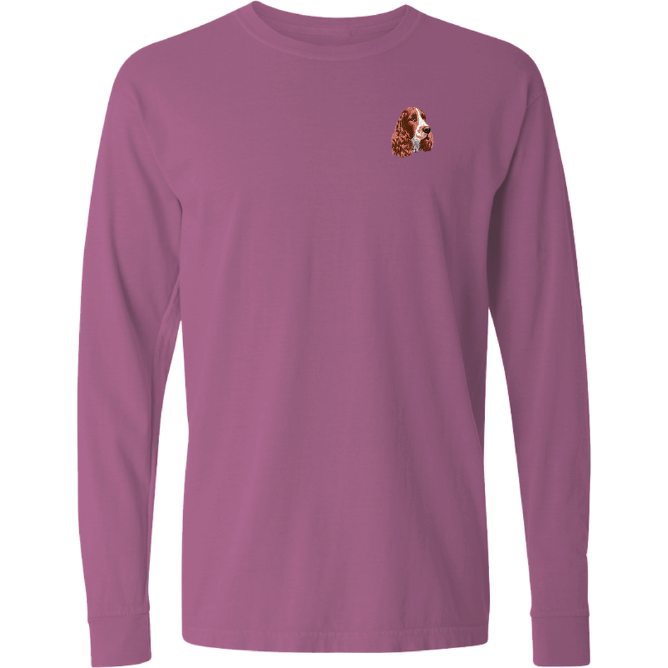 English Springer Spaniel Embroidered Classic Long Sleeve Shirt