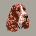 English Springer Spaniel Embroidered Classic Long Sleeve Shirt