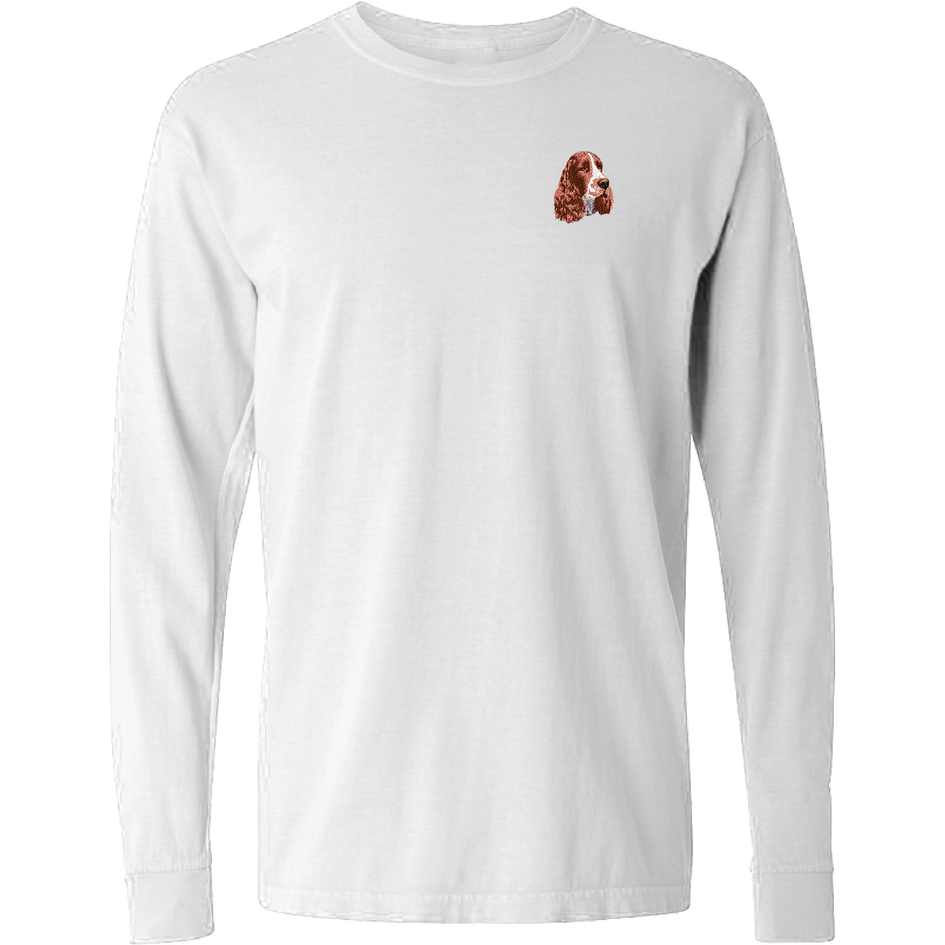 English Springer Spaniel Embroidered Classic Long Sleeve Shirt
