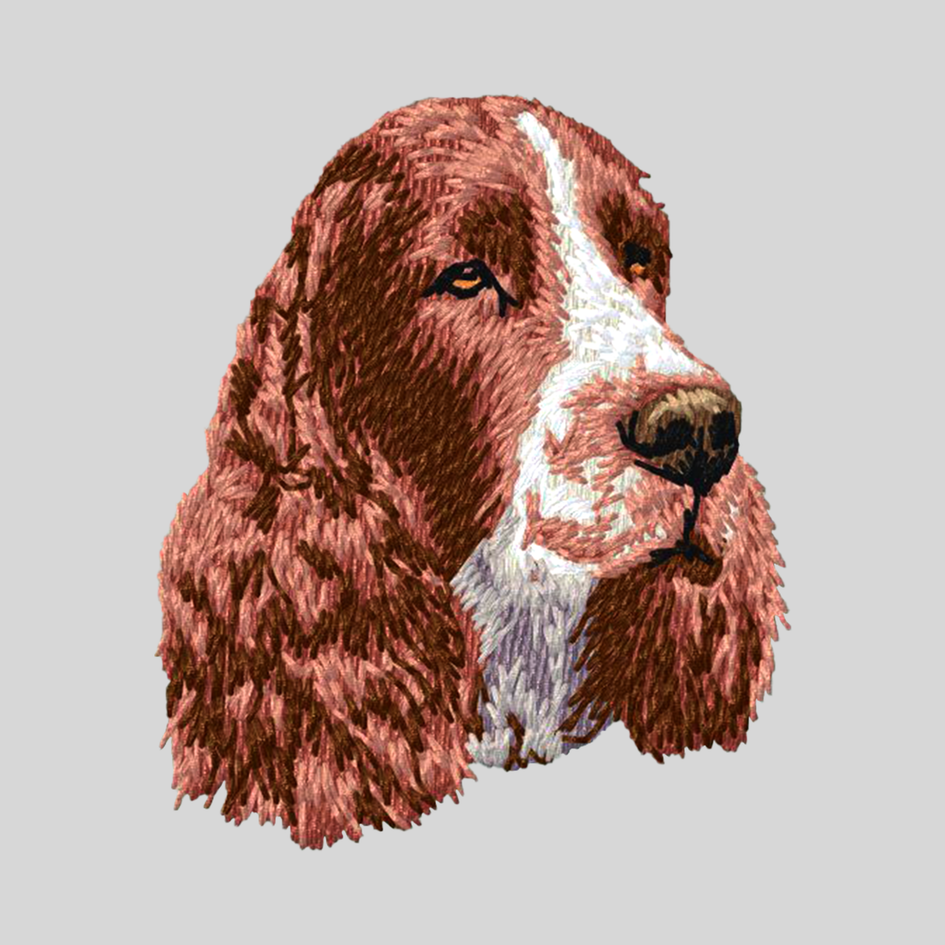 English Springer Spaniel Embroidered Mock Neck Sweatshirt