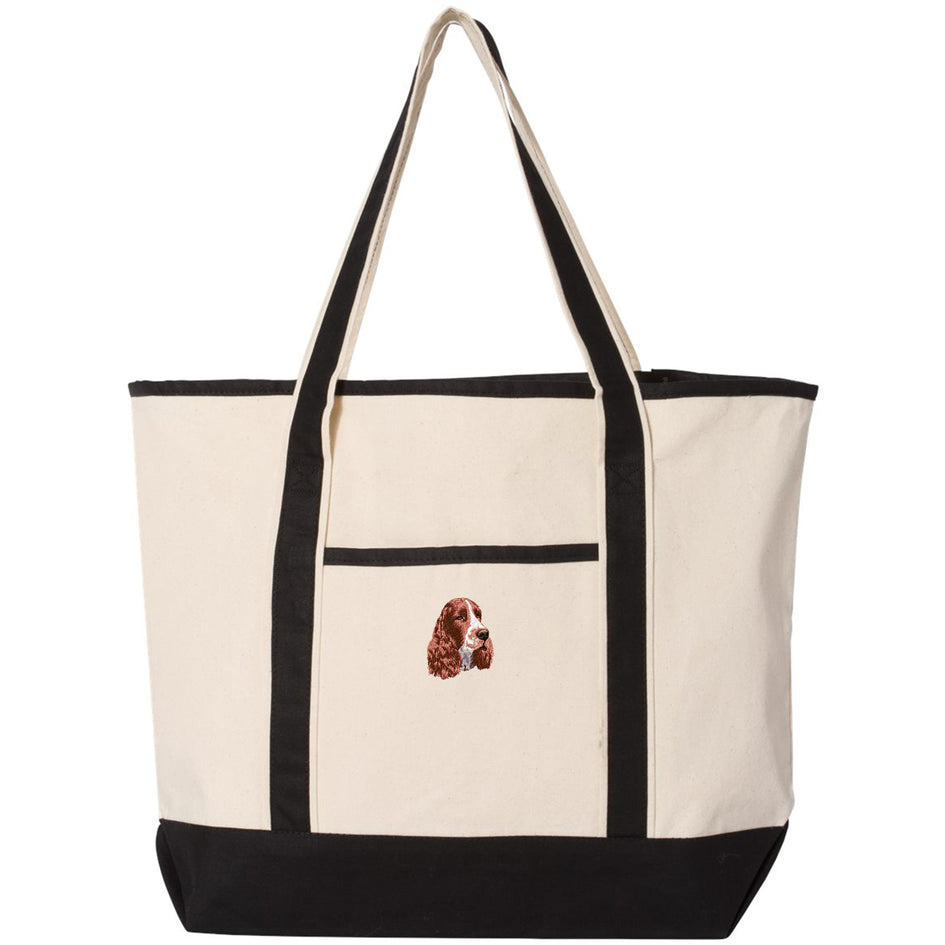 English Springer Spaniel Embroidered Tote