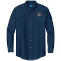 German Shorthaired Pointer Embroidered Men's Denim Shirt
