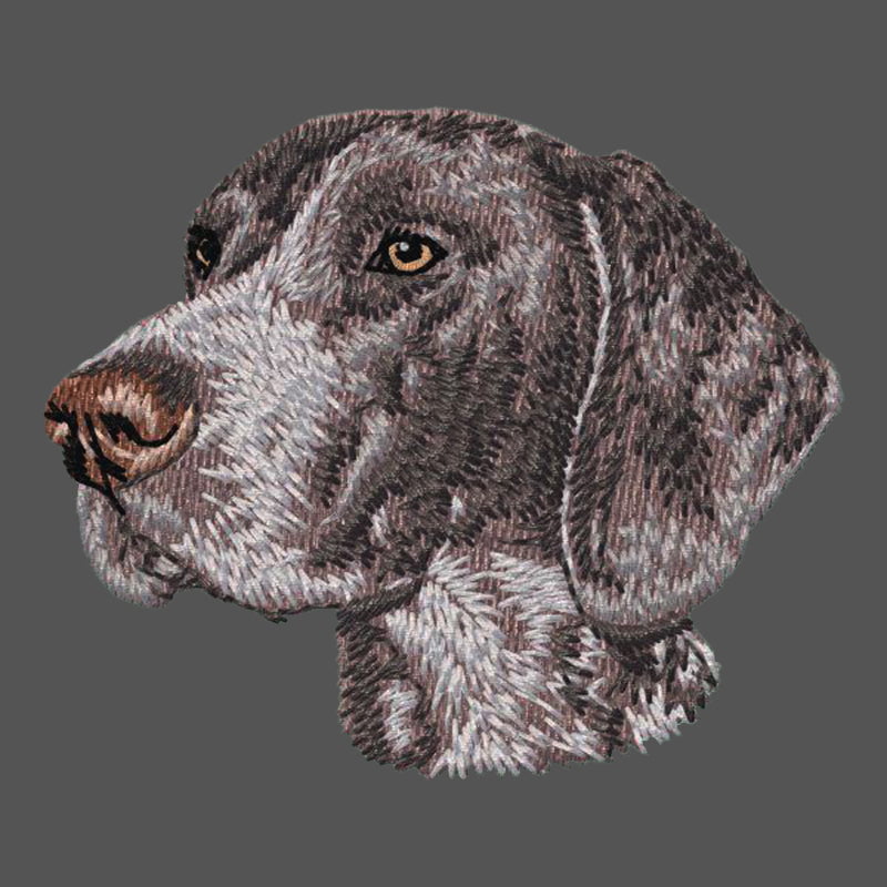 German Shorthaired Pointer Embroidered Men's Fleece Jacket
