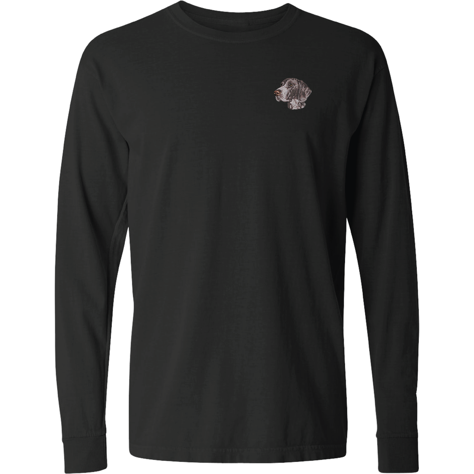 German Shorthaired Pointer Embroidered Classic Long Sleeve Shirt