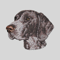 German Shorthaired Pointer Embroidered Mock Neck Sweatshirt