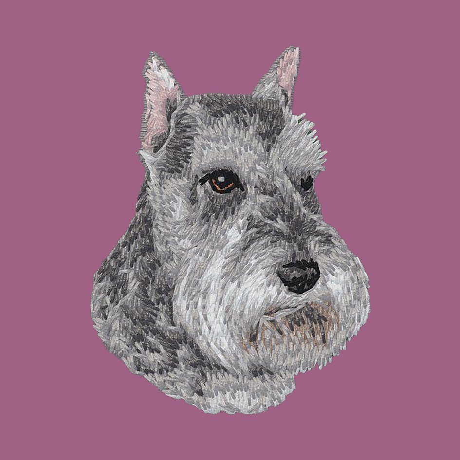 Standard Schnauzer Embroidered Classic Long Sleeve Shirt