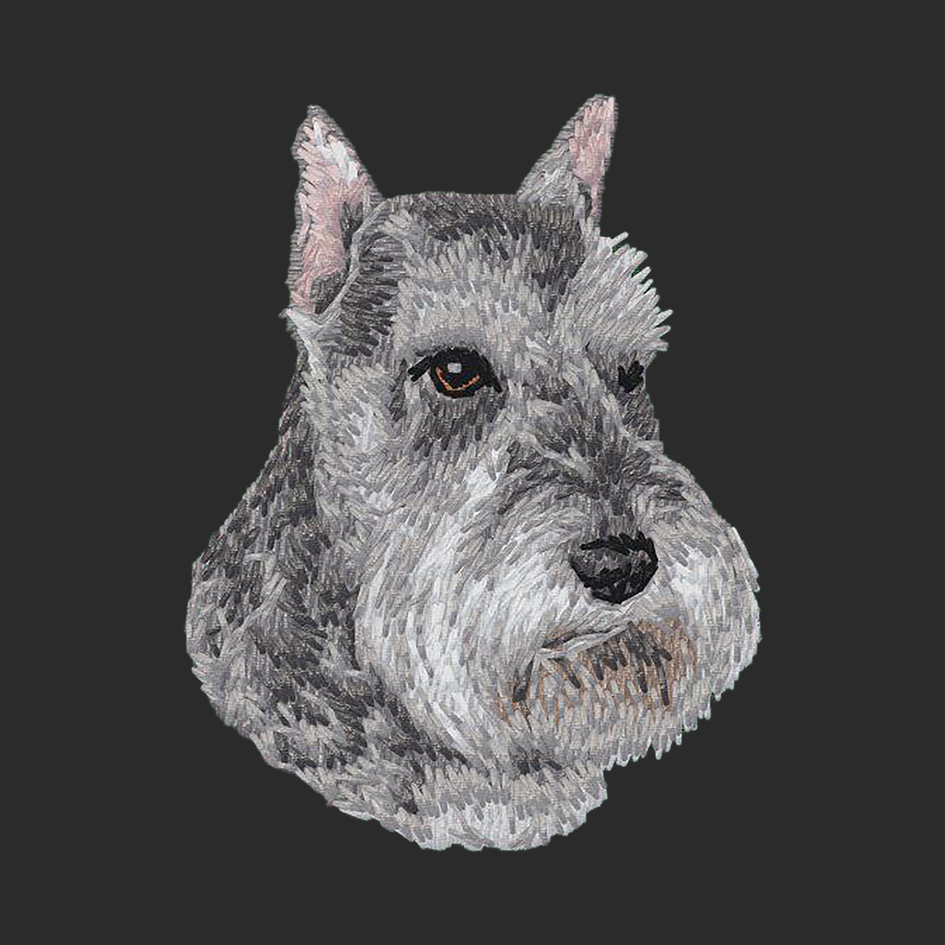 Standard Schnauzer Embroidered Classic Long Sleeve Shirt
