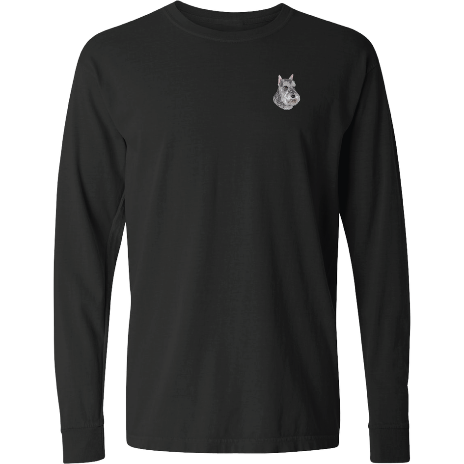 Standard Schnauzer Embroidered Classic Long Sleeve Shirt