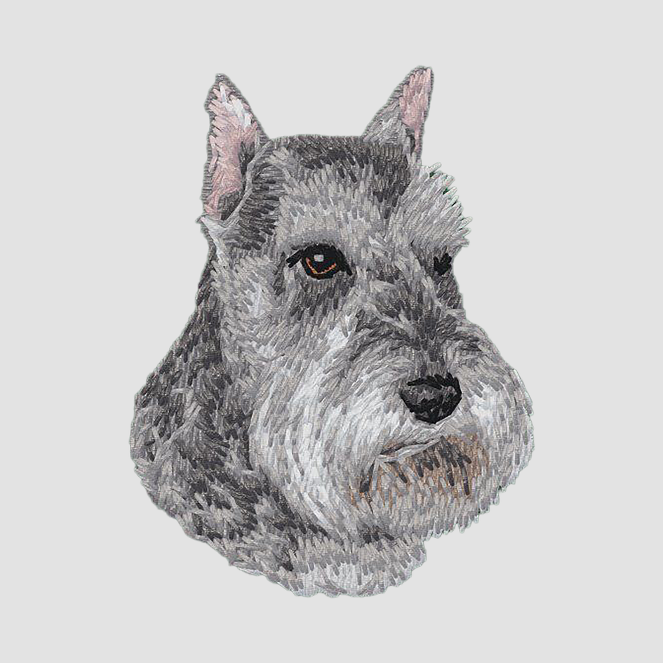 Standard Schnauzer Embroidered Classic Long Sleeve Shirt
