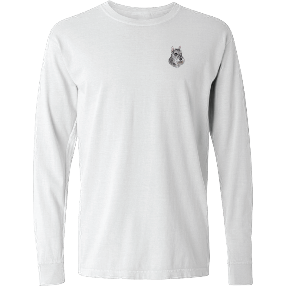 Standard Schnauzer Embroidered Classic Long Sleeve Shirt