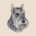 Schnauzer Embroidered Tote