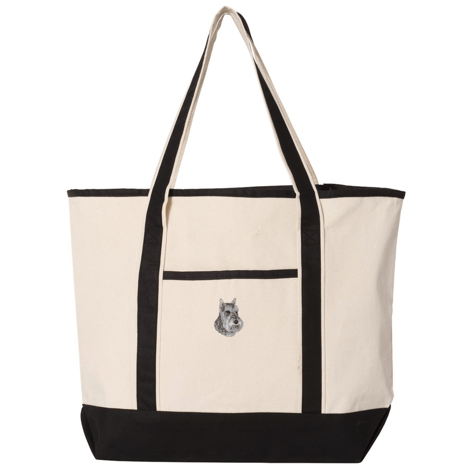 Schnauzer Embroidered Tote