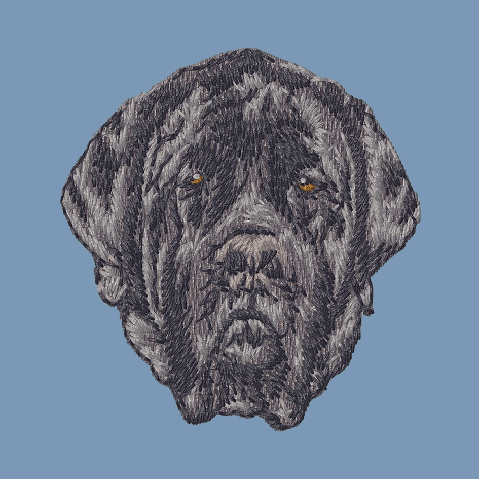 Mastiff Embroidered Men's Denim Shirt