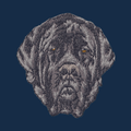 Mastiff Embroidered Men's Denim Shirt